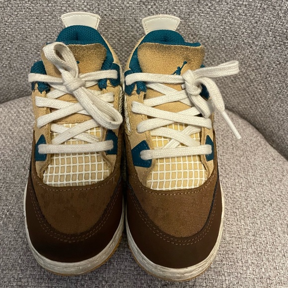NIKE- Air Jordan 4 Retro TD 'Cacao Wow' toddler size 9 - Picture 3 of 6